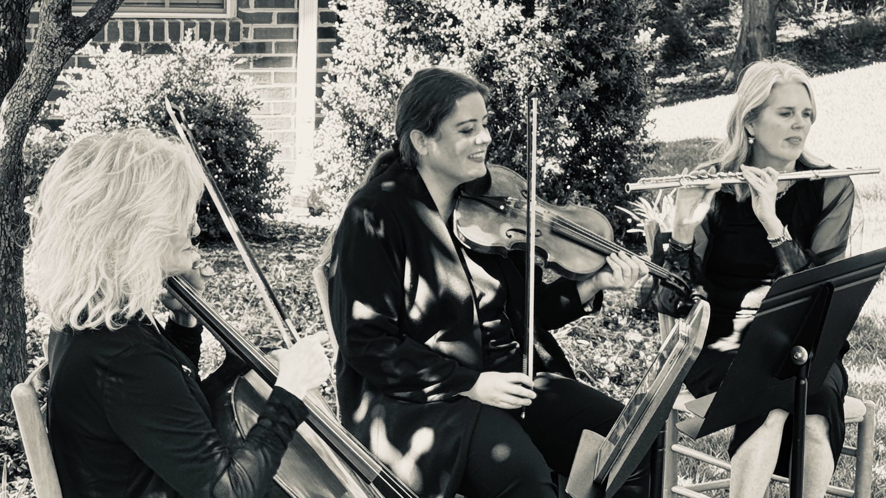 The trio in performance